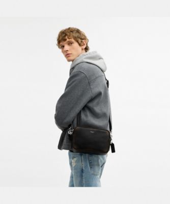 COACH グラハム カメラバッグ 本革 黒 ショルダー COACH（コーチ） ショルダーバッグ ラジオ カメラ バッグ メンズ